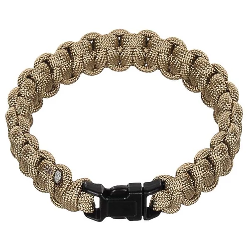 Karkötő, paracord, 2,3 cm, coyote