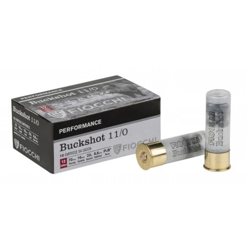 12/70/8.6 33g Fiocchi Buckshot 11/0 16mm vadász lőszer