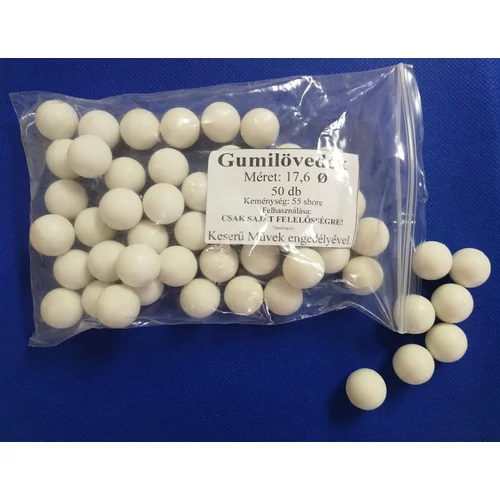 Gumigolyó 17.6 mm 50-55 Shore A