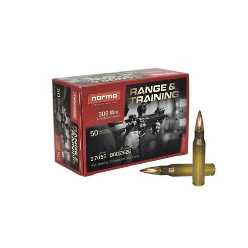 308 Win. Norma FMJ Range&Training 9,7g / 150gr (50db/ doboz)