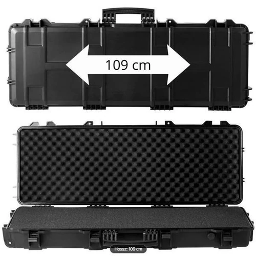 Kemény Puskatok 109 cm-es IP67 gurulós fekete
