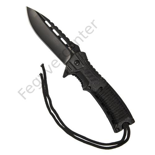 Zsebkés paracord, tűzgyújtóval fekete