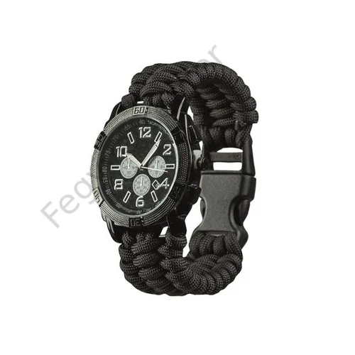 ARMY, Katonai óra PARACORD fekete
