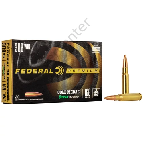 308Win Sierra Matchking BTHP 168gr Federal Gold Medal