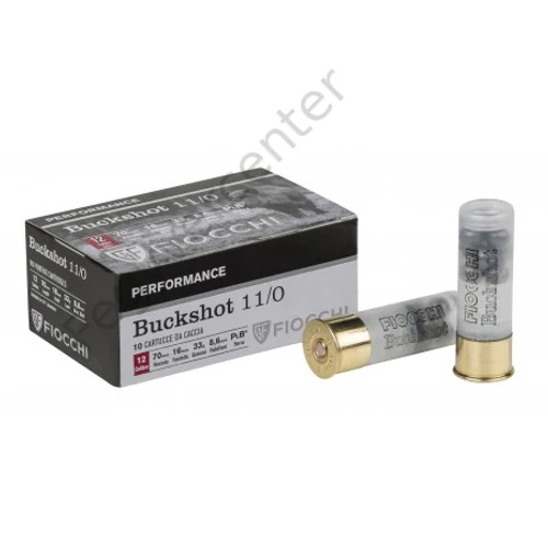 12/70/8.6 33g Fiocchi Buckshot 11/0 16mm vadász lőszer