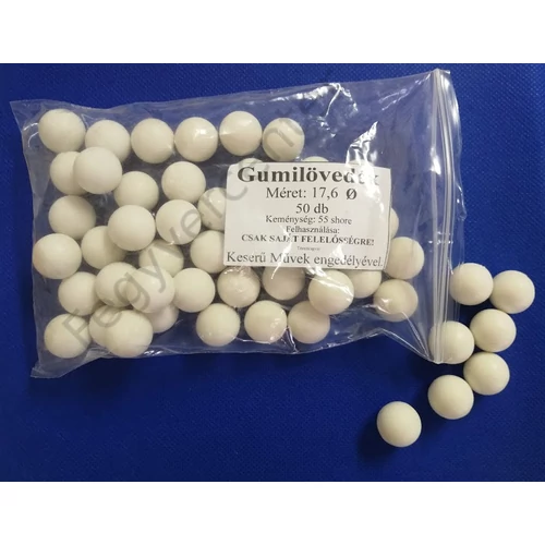 Gumigolyó 17.6 mm 50-55 Shore A