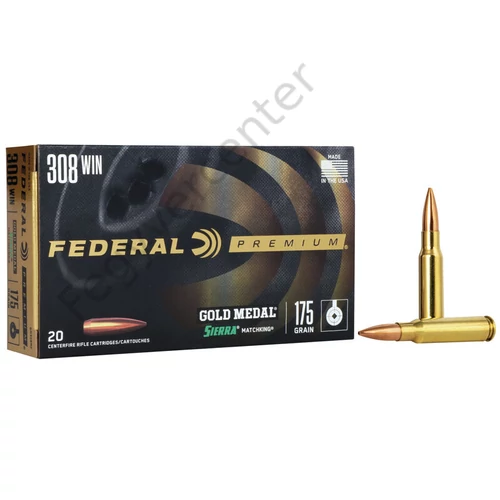 308Win Sierra Matchking BTHP 175gr Federal Gold Medal