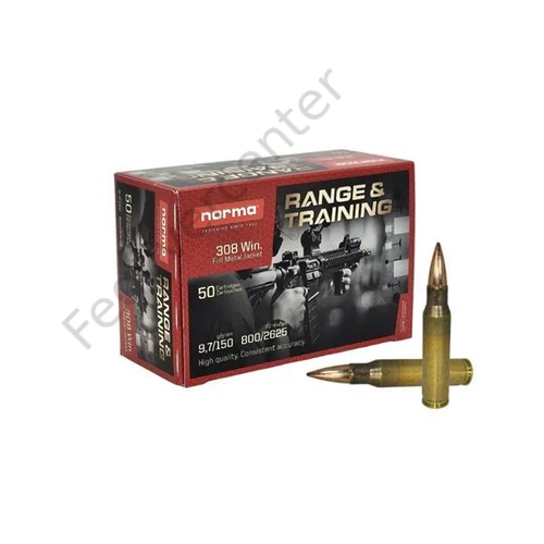 308 Win. Norma FMJ Range&Training 9,7g / 150gr (50db/ doboz)